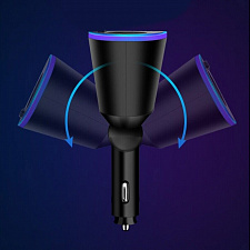 FM-модулятор трансмиттер автомобильный + разветвитель с Bluetooth TDS TS-CAF25